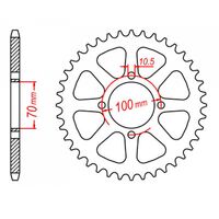 MTX Rear Sprocket 50T for Kawasaki KLT200C 1984 >520 