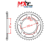 MTX Rear Sprocket 49T 11-01D-49