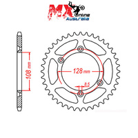 MTX Rear Sprocket 51T 11-08G-51