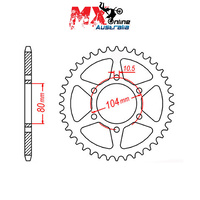 MTX Rear Sprocket 35T 11-098-35