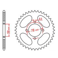 MTX Rear Sprocket 35T for Suzuki GT200 1981-1982 >520 