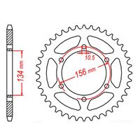 MTX Rear Sprocket 40T for Kawasaki ZXR250 A 1989 >520 
