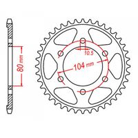 MTX Rear Sprocket 48T for Kawasaki KE175 1976-1978 >525 