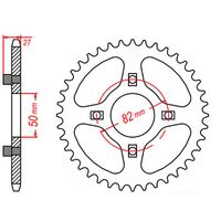 MTX Rear Sprocket 35T for Honda CT70 TRAIL 1992-1993 >420 