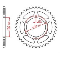 MTX Rear Sprocket 38T for Kawasaki KLR250 1988-1993 >520 
