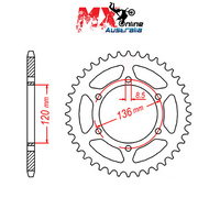 MTX Rear Sprocket 46T 11-191-46