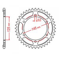 MTX Rear Sprocket 44T for Yamaha FZ750 1987-1988 >530 