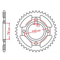MTX Rear Sprocket 39T for Yamaha XS250 1978-1981 >530 