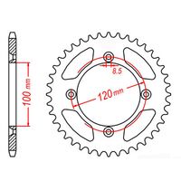 MTX Rear Sprocket 55T for Yamaha YZ80 1993-2001 >428 