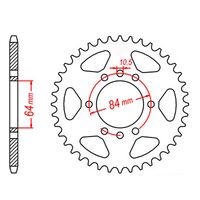 MTX Rear Sprocket 39T for Suzuki LTF160 QUADRUNNER 2008-2009 >520 