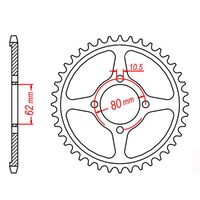 MTX Rear Sprocket 49T for Yamaha DT175 2005-2006 >428 