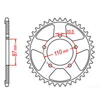 MTX Rear Sprocket 46T for Suzuki GSX600F KATANA 2004-2006 >530 