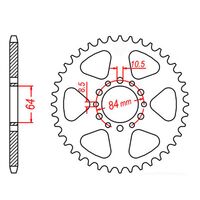 MTX Rear Sprocket 46T for Suzuki DF200E TROJAN 1995 >520 