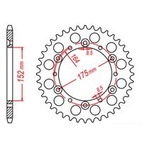 MTX Rear Sprocket 47T for Yamaha WR250 Z 3RB 1993 >520 