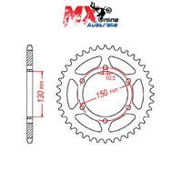MTX Rear Sprocket 45T 11-305-45