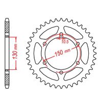 MTX Rear Sprocket 46T for Honda NX650 Dominator 2000-2001 >520 
