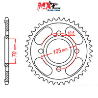 MTX Rear Sprocket 38T 11-367-38