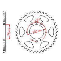 MTX Rear Sprocket 43T for Suzuki GS250FWD 1983 >520 