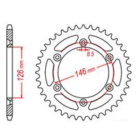 MTX Rear Sprocket 53T for Suzuki DR350 1990-1996 >520 