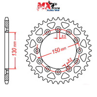 MTX Rear Sprocket 40T 11-428-40