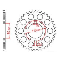 MTX Rear Sprocket 36T for Honda CB1100R 1981-1983 >530 