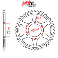 MTX Rear Sprocket 38T 11-476-38