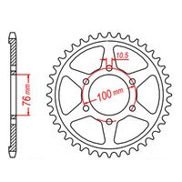 MTX Rear Sprocket 45T for Suzuki GT750 1976-1977 >530 
