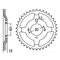 MTX Rear Sprocket 51T for Yamaha AG175 1974-1978 >428 