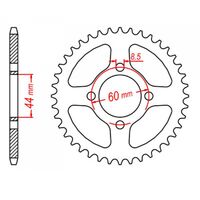 MTX Rear Sprocket 48T for Yamaha MX80 1980-1982 >420 