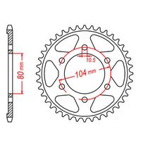 MTX Rear Sprocket 43T for Kawasaki ZX10R NINJA ABS KRT REPLICA 2017-2018 >525 
