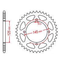 MTX Rear Sprocket 46T for Yamaha XT600 1991-1992 >520 