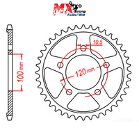 MTX Rear Sprocket 40T 11-702-40