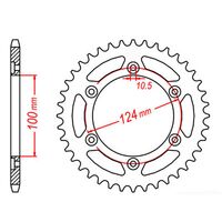 MTX Rear Sprocket 38T for Ducati MULTISTRADA 620 2006-2007 >520 