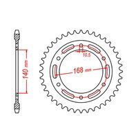 MTX Rear Sprocket 41T for Husqvarna Nuda 900 2012 >525 10.5mm 