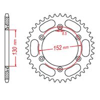 MTX Rear Sprocket 48T for BMW G450X 2008-2011 >520 