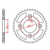 MTX Rear Sprocket 37T for Honda Z50 2007 >420 