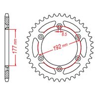 MTX Rear Sprocket 48T for Husqvarna 430 AUTO 1985-1987 >520 