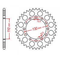 MTX Rear Sprocket 44T for Kawasaki VN250 ELIMINATOR 1999 >520 