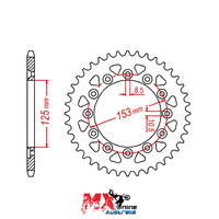MTX Rear Sprocket 43T 11-KAE2-43
