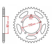 MTX Rear Sprocket 38T for Honda VT250C MAGNA 1998-2002 >520 