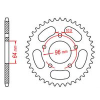 MTX Rear Sprocket 47T for Honda CTX200 2013-2015 >520 