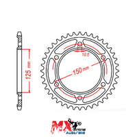 MTX Rear Sprocket 45T for KTM 950 ADVENTURE 2005-2007 >525 