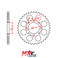 MTX Rear Sprocket 45T for KTM 200 DUKE 2013-2014 >520 