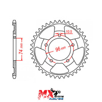 MTX Rear Sprocket 44T for Honda NSR250 MC18 1988-1989 >520 