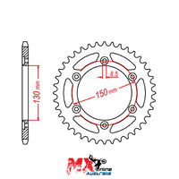 MTX Rear Sprocket 54T for Honda VT250F SPADA 1990 >428 