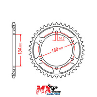 MTX Rear Sprocket 45T Honda CBR600RRA (ABS Version) 2012-2018 11-MBW-45