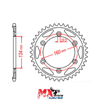 MTX Rear Sprocket 42T Honda VTR1000 SP1 (RVT1000) 2000-2001 11-MCJ-42