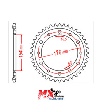 MTX Rear Sprocket 43T Honda CB1000RA ABS 2009-2013 11-MT4-43