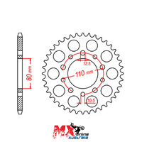 MTX Rear Sprocket 40T Honda GB500 TT 1989-1991 11-MW3-40