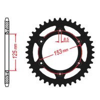 MTX Rear Sprocket 50T Black for BETA RR400 4T 2013-2014 >520